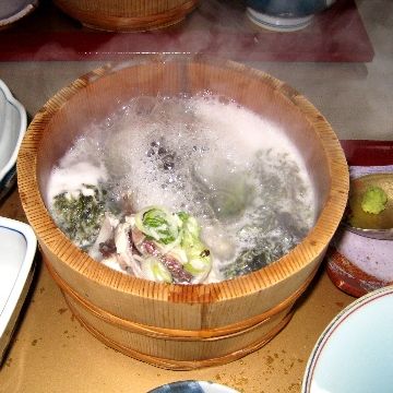 美野幸・石焼き鍋の魚