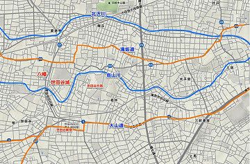 地点によっては、降った雨が、2つの川に流れて行くこともあるからです