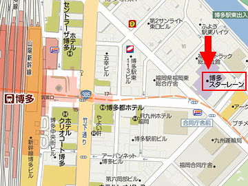 「博多スターレーン」地図