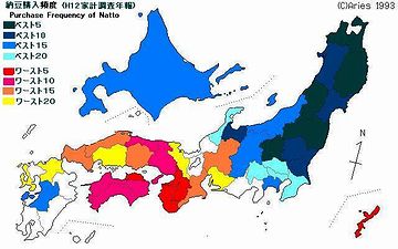 納豆。やはり、東日本の食材ですね。