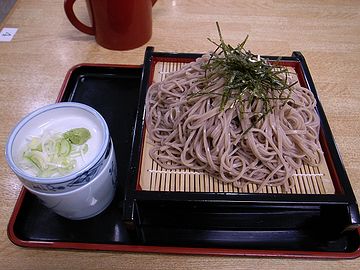 ざる蕎麦とか?