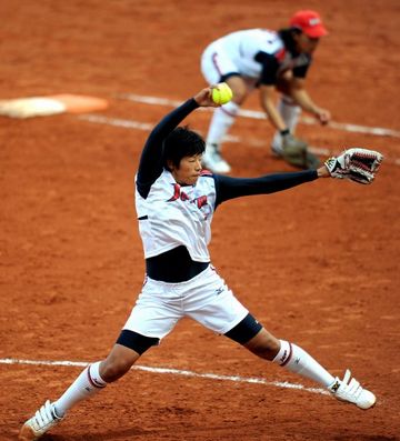 日本のエース、上野由岐子投手