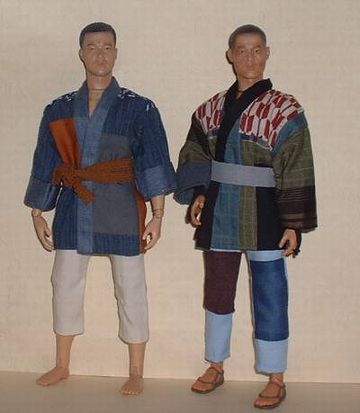 フィギュアに、自作の衣装を着せておられるようです