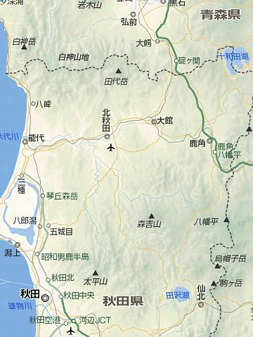 青森県との県境にある、十和田湖