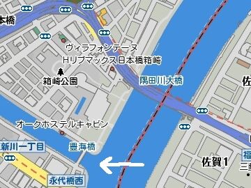 豊海橋の地図