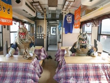 三陸鉄道『こたつ列車』の“なもみ(なまはげ)”