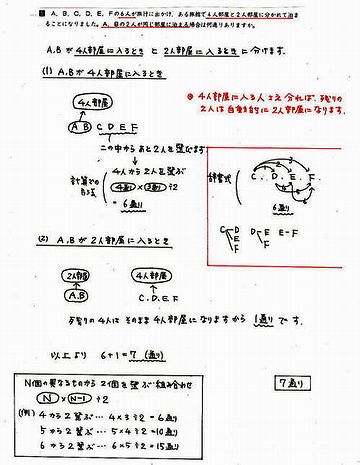 順列組み合わせとか、その系統だろ