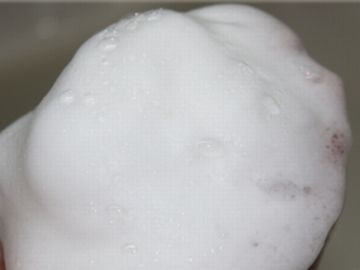 馬油石鹸の泡
