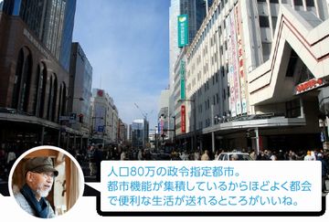 実際には、市の中心部は空洞化が進んでます