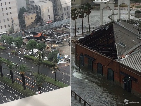 台風21号大阪9.04