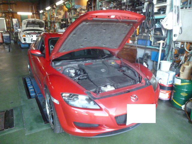 マツダ ｒｘ ８ エンジンチェックランプ点灯 ｍａｘｉｓｙｓにて診断 整備サポートセンター開始まであとわずか 株式会社小田オートの車屋日記
