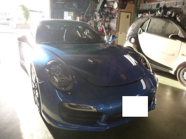 ポルシェ ９９１ ターボ デイライトコーディング アイドリングストップラストモード施工 株式会社小田オートの車屋日記