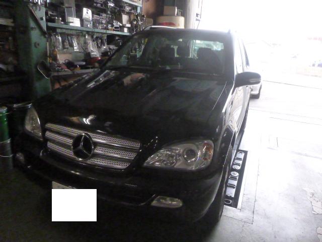 ベンツ ｗ１６３ ｍｌ３５０ バッテリー警告灯点灯 株式会社小田オートの車屋日記