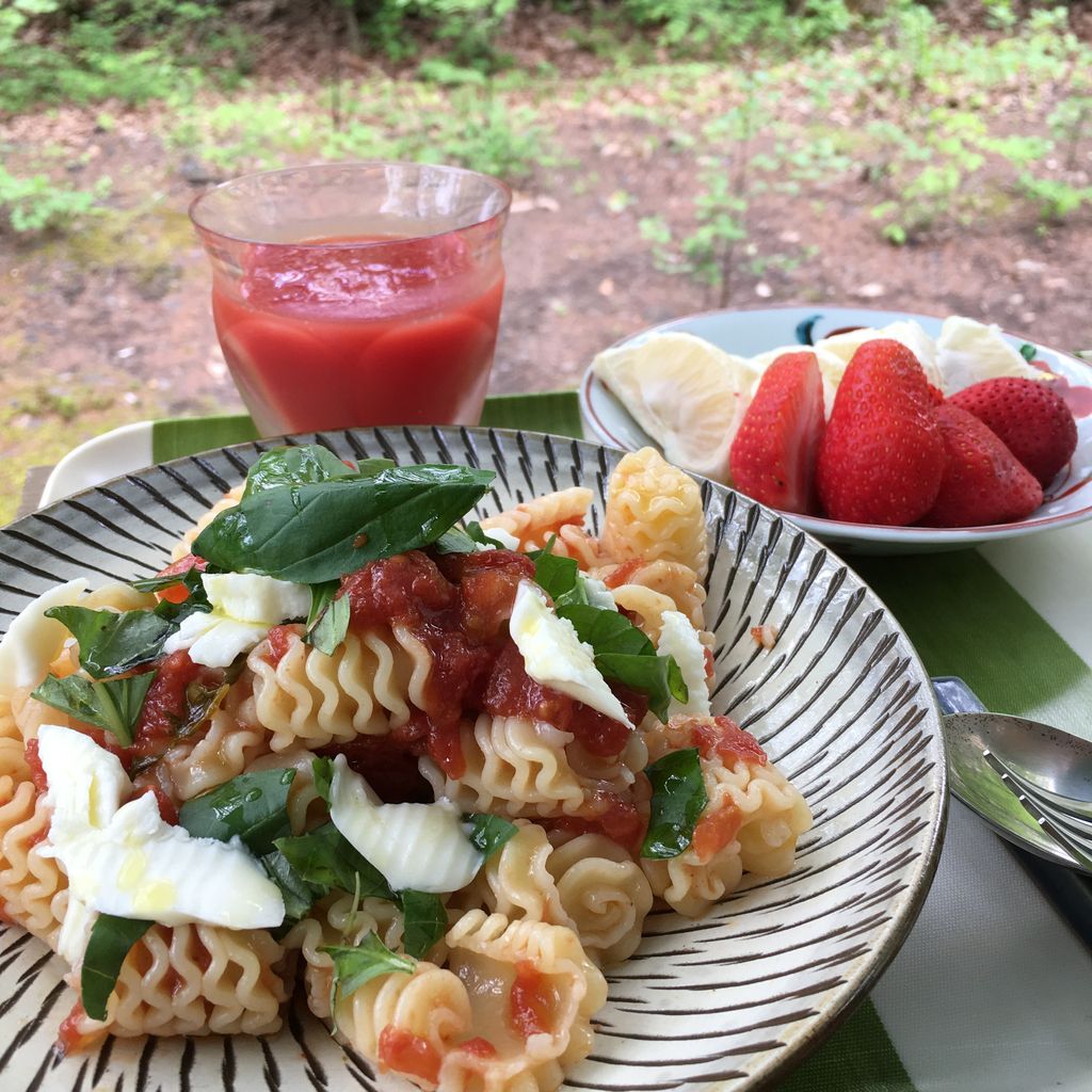 変わった形のパスタでおウチランチ Mikumamaの食べ歩記