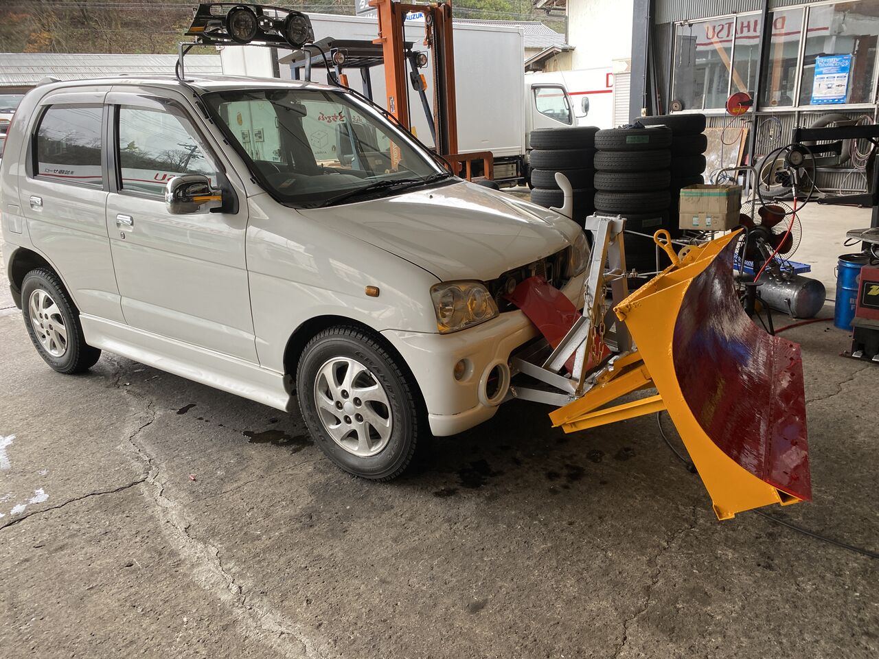 スノープラウ自作 完成 ある田舎の整備士