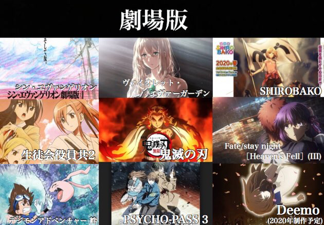 朗報 年公開予定のアニメ映画 豪華なラインナップになるwww Juuuke 朗報 年公開予定のアニメ映画 豪華なラインナップになるwww Juuuke