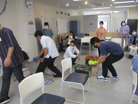 キッチンリレー　ゴール