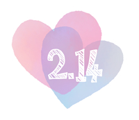 2.14白抜きハート手描き水彩風