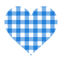 ギンガムチェック青