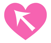 ななめ左上向き矢印