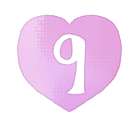 手描き数字9のハート素材