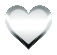 シルバーのハートマーク