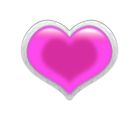 透過フリー素材　シルバー枠とガラスのハート