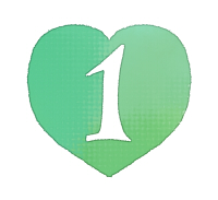 手描き数字が白抜きされたハート素材 緑 ハートの素材屋 手描き数字が白抜きされたハート素材 緑 ハートの素材屋