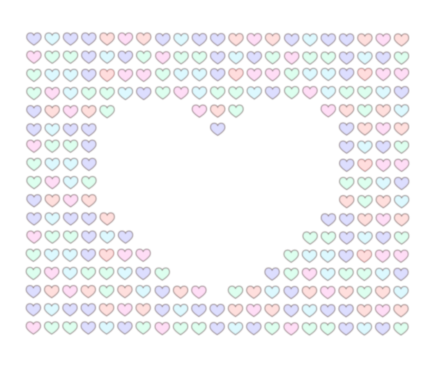 一面に並んだ小さいハート背景とライン ハートの素材屋 一面に並んだ小さいハート背景とライン ハートの素材屋