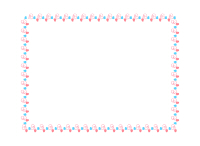 ハートの装飾枠四角