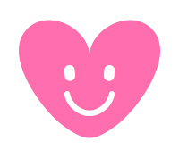 サムネイルニッコリピンクハート