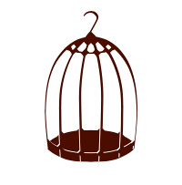 鳥かごイラストの無料素材