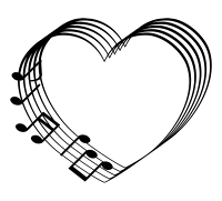音符と五線のハートマーク02