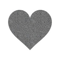 砂嵐グレーのハート