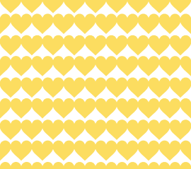 赤 ピンク 黄 青ハートのシームレスパターン ハートの素材屋