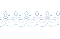 点々装飾ライン青