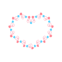 ハート形装飾枠