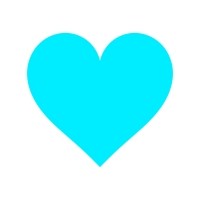 ハート水色