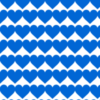 青いハートのシームレスパターン