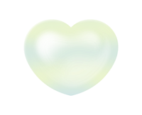 ハート透明グリーン
