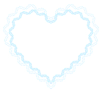 水色の点々フレーム波