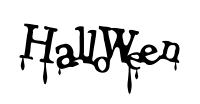 Halloweenの滴る文字イラスト素材