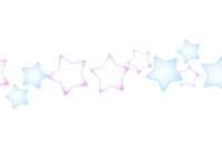 星模様の横ライン