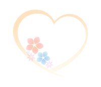 左下に花イラストが入ったフレーム