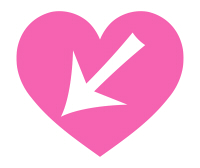 ななめ左下向き矢印