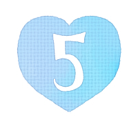 手描き数字イラスト素材5