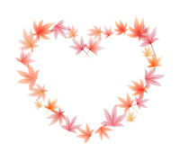 もみじハートフレーム