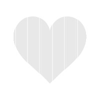 薄いグレーのストライプ模様が入ったハート