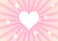 放射状ラインとキラキラ模様白抜きハートマーク背景素材