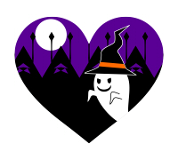 ハロウィン素材オバケイラスト